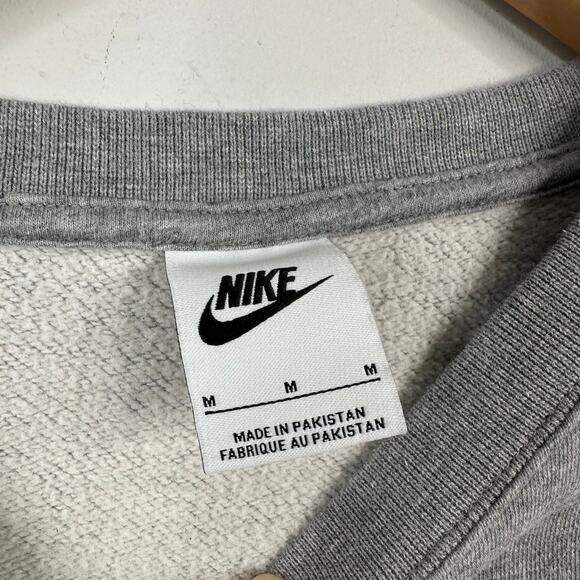 Nike Gray Phoenix Fleece Women's Over-Oversized Crew-Neck Sweater - Picture 8 of 13